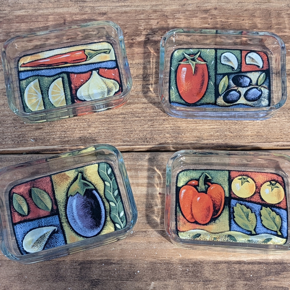 Small trinket dish condiments snack kitchen glass mini trays